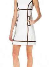 Michael Kors Leather-Piped Sheath